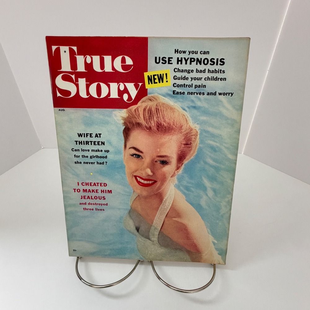 True Story Magazine Aug 1958 Hypnosis Winston Cigarette Ad Vintage